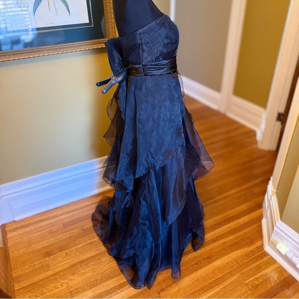 David's Bridal Strapless Black Gown - Picture 5 of 9